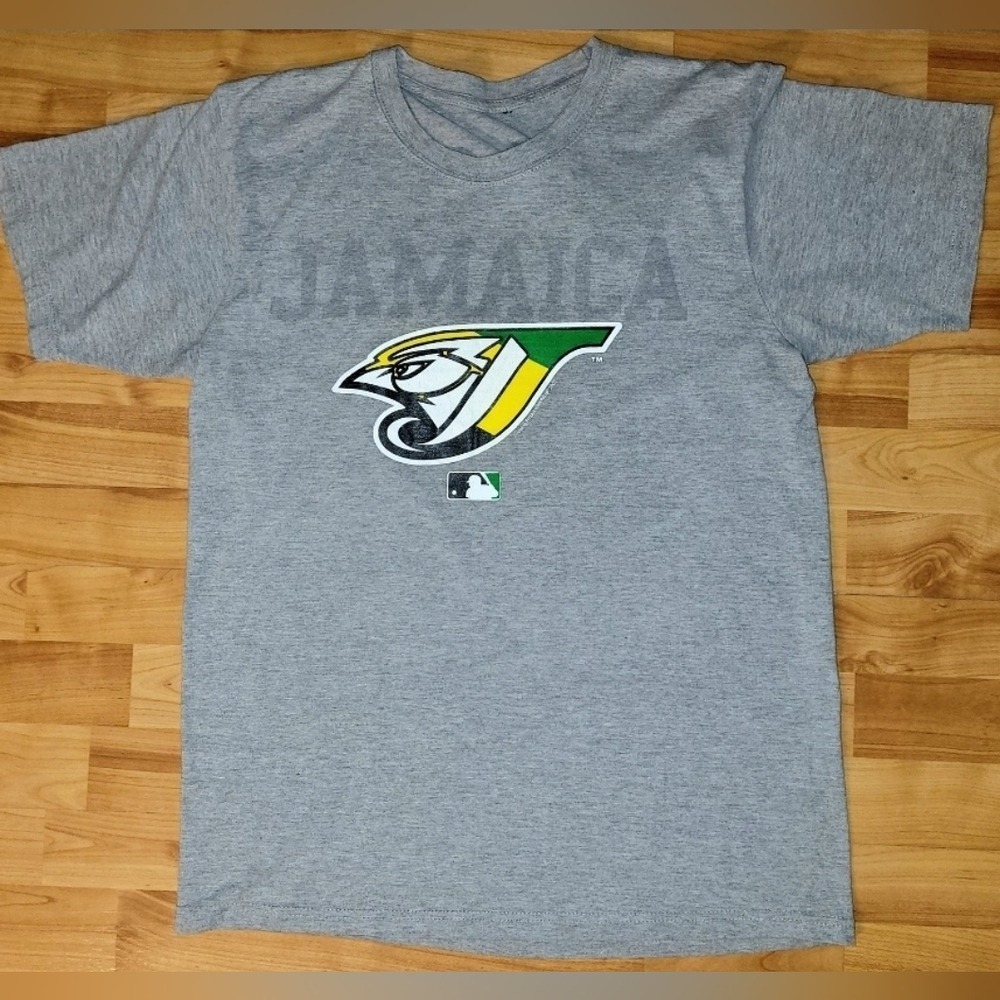 Y2K Toronto Blue Jays+Jamaica Rare Special Promo theme night Graphic Tee, Large